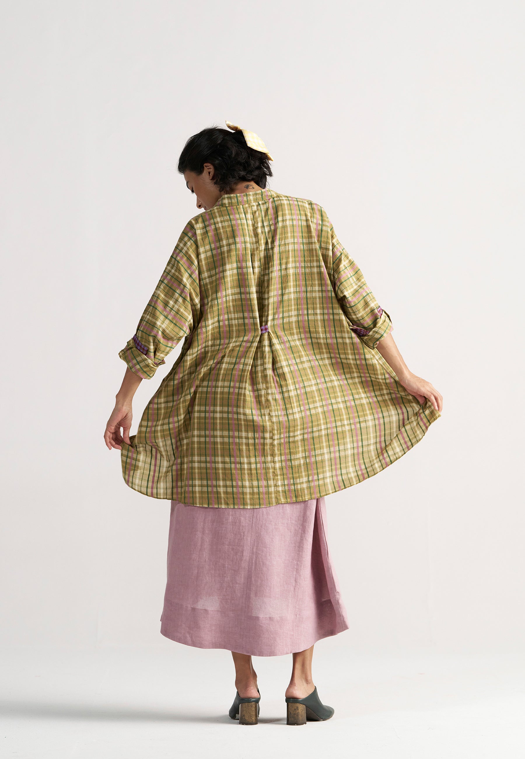Checkmate Picnic Yellow Checkered Shirt TOPS IKKIVI