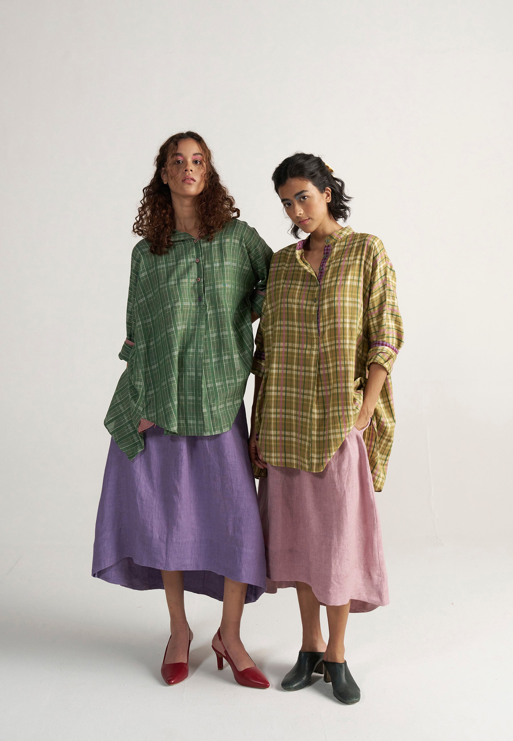 Checkmate Picnic Yellow Checkered Shirt TOPS IKKIVI