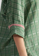 Checkmate Green Checkered Shirt TOPS IKKIVI