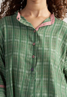 Checkmate Green Checkered Shirt TOPS IKKIVI