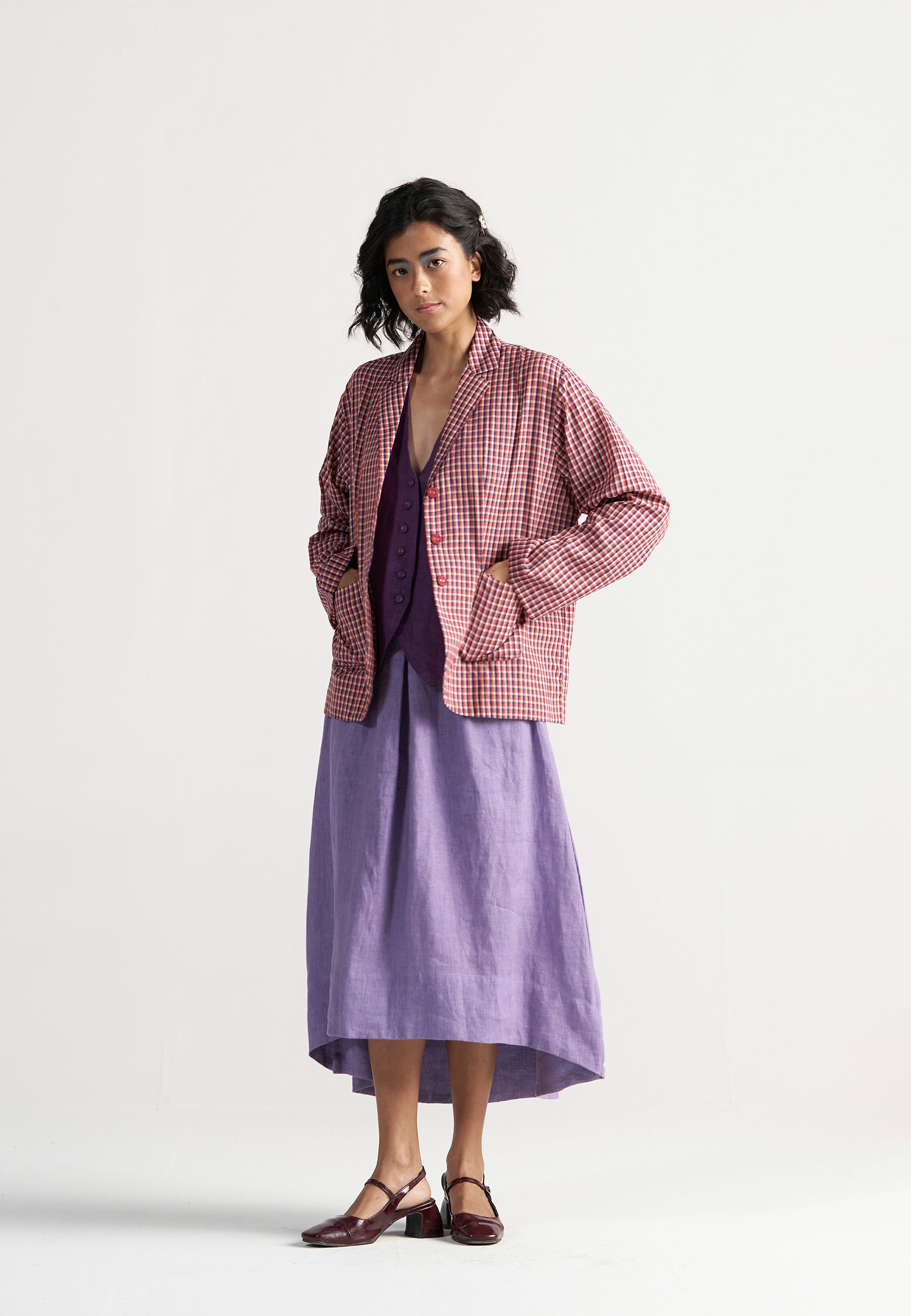 Tea Room School Grid Blazer JACKETS IKKIVI
