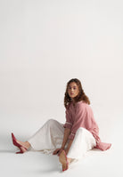 Checkmate Retro Red Checkered Shirt TOPS IKKIVI