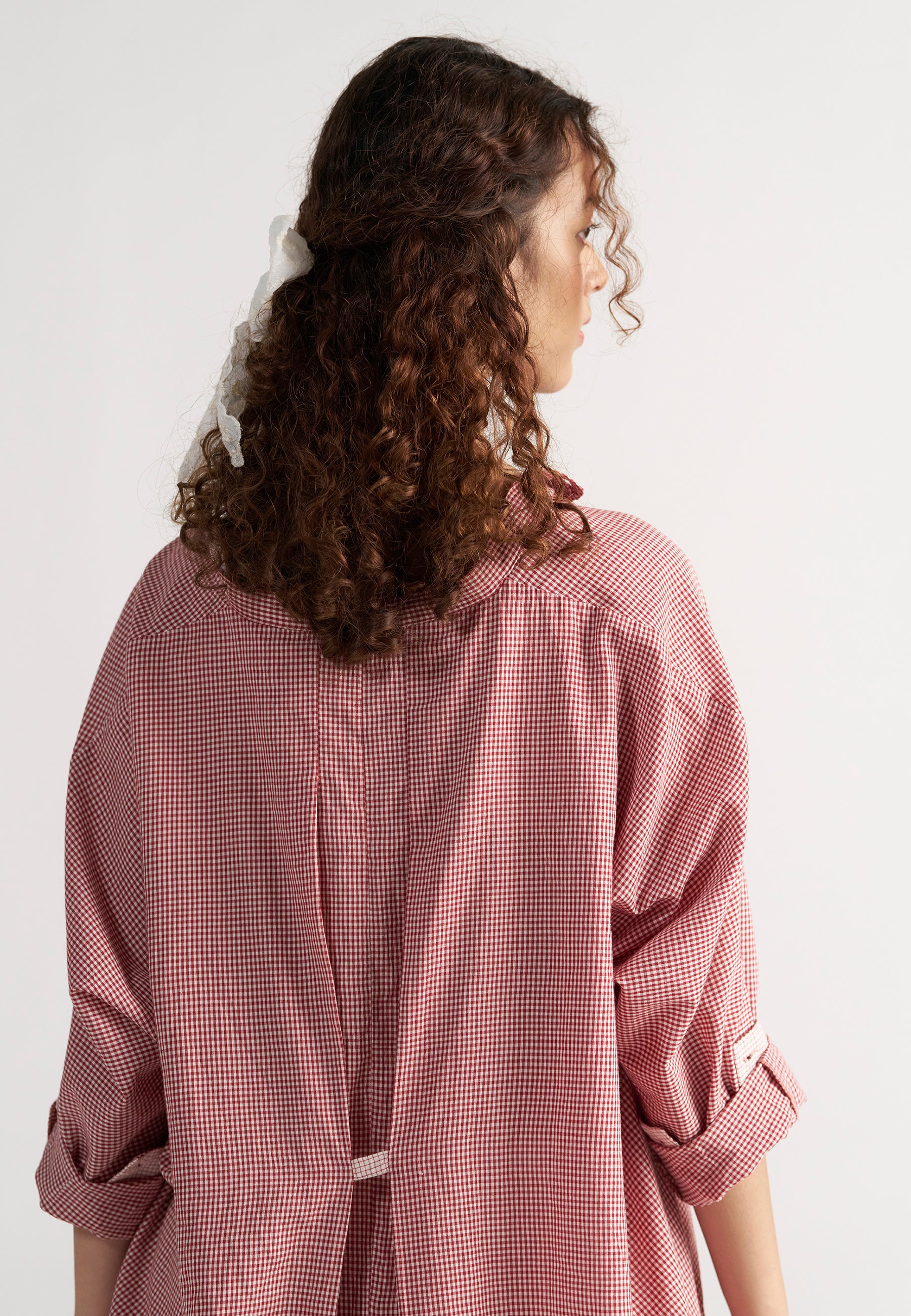 Checkmate Retro Red Checkered Shirt TOPS IKKIVI