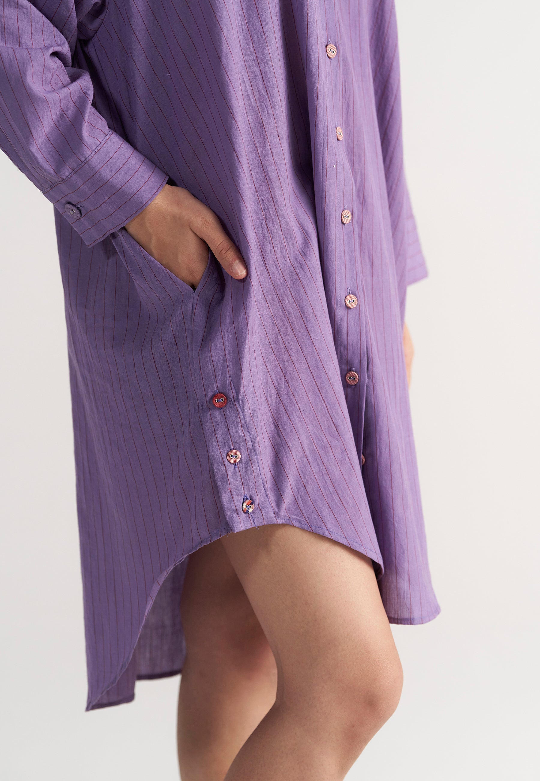 Sunday Classic Plum Page Shirt TOPS IKKIVI