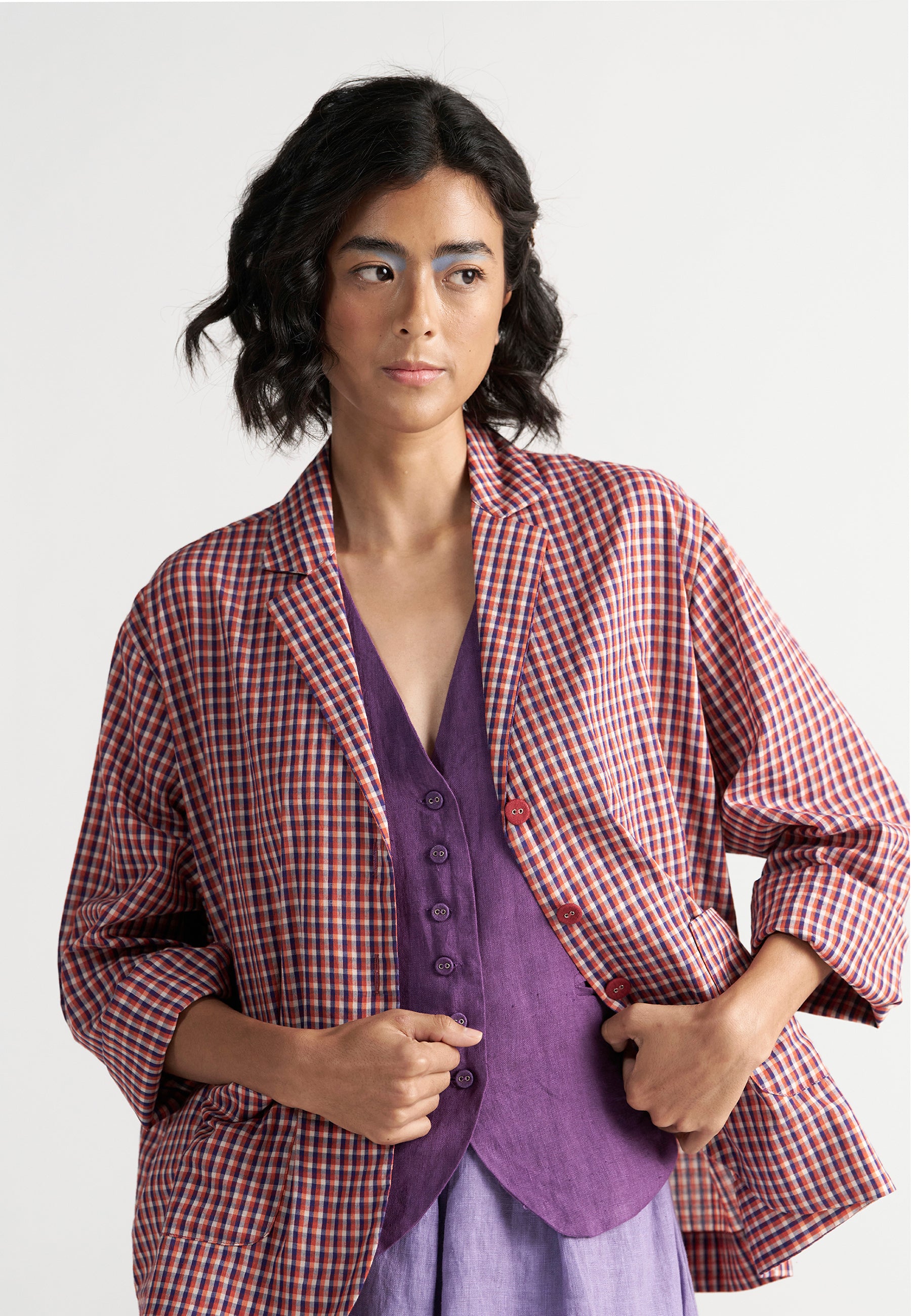 Tea Room School Grid Blazer JACKETS IKKIVI