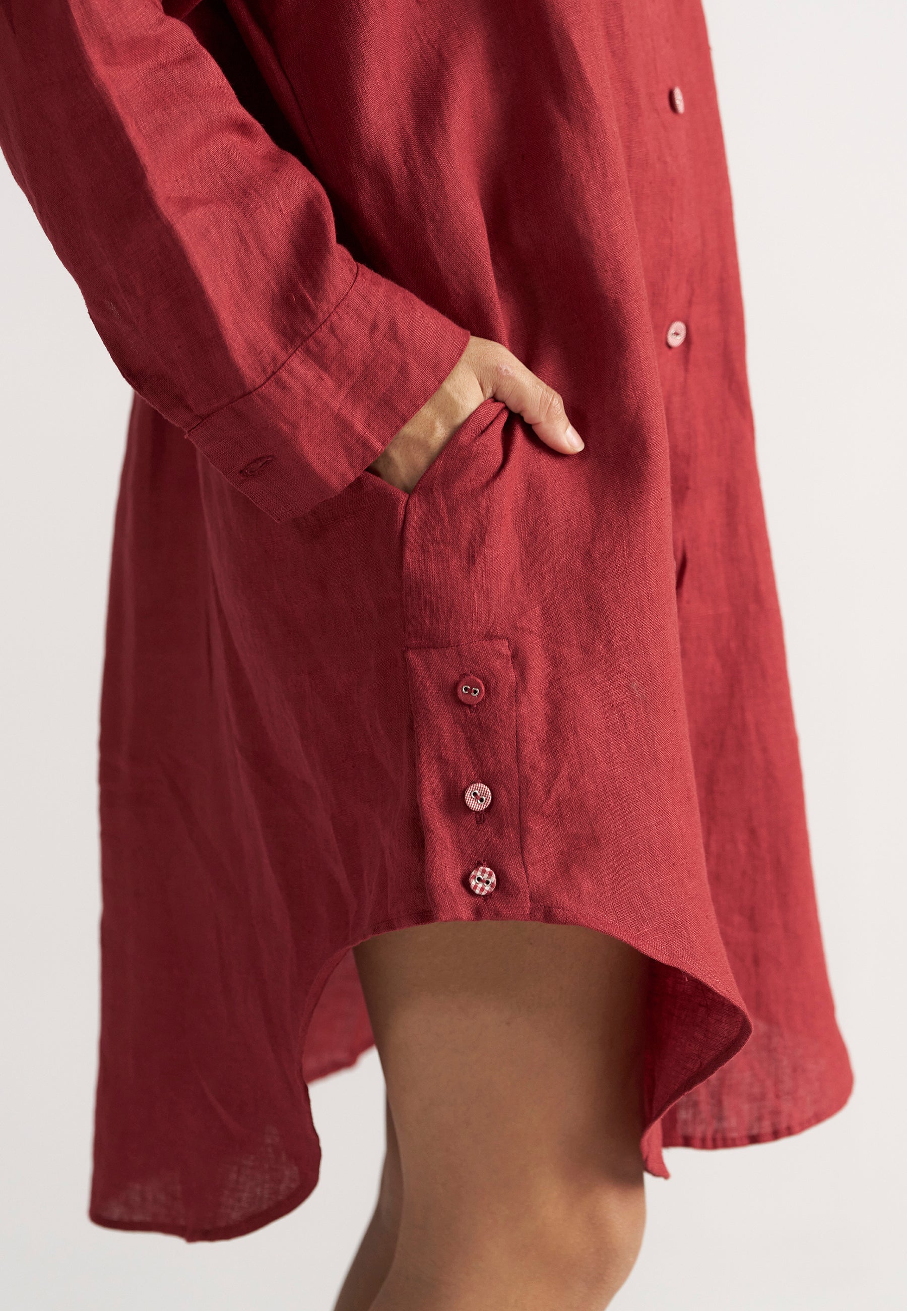 Sunday Classic Crimson Shirt TOPS IKKIVI