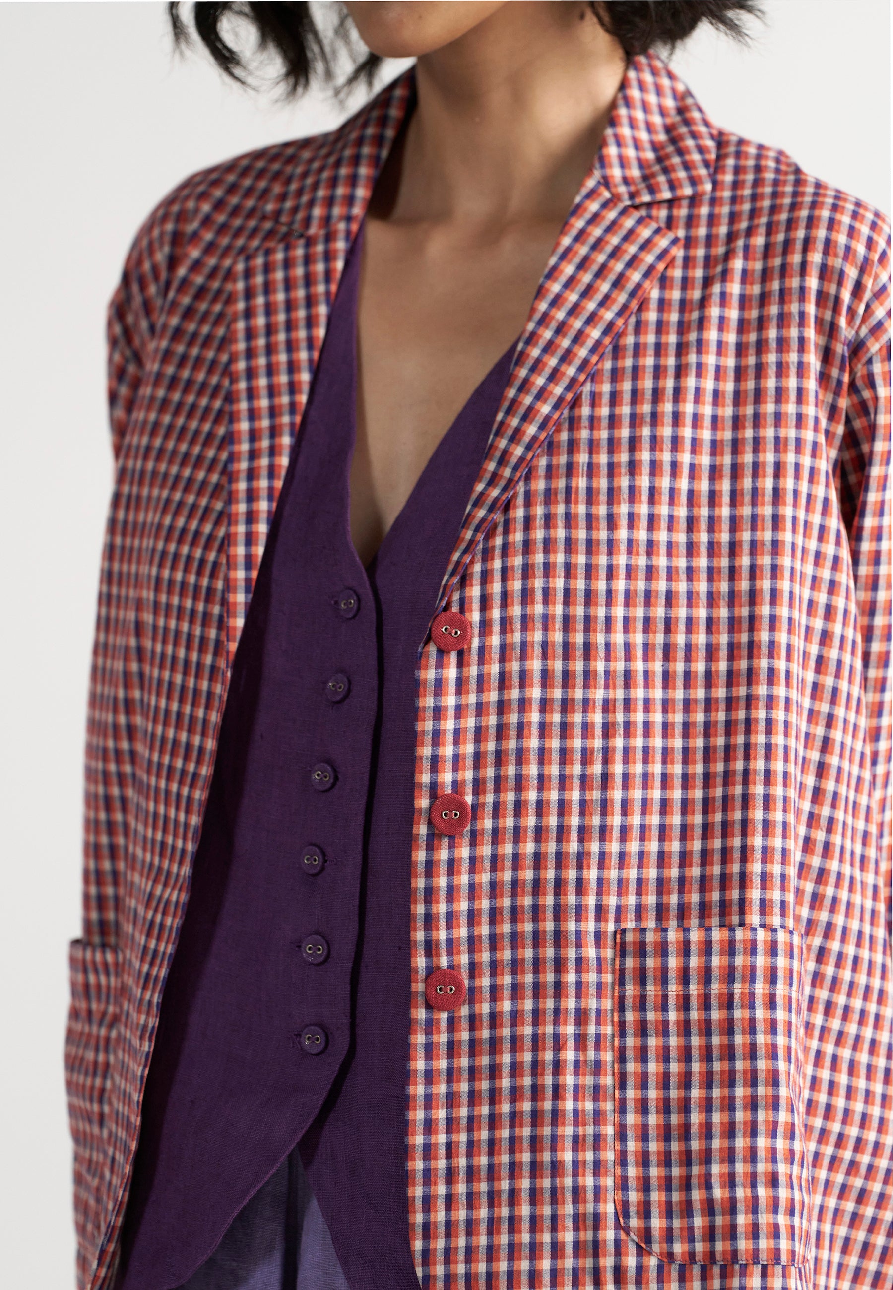 Tea Room School Grid Blazer JACKETS IKKIVI