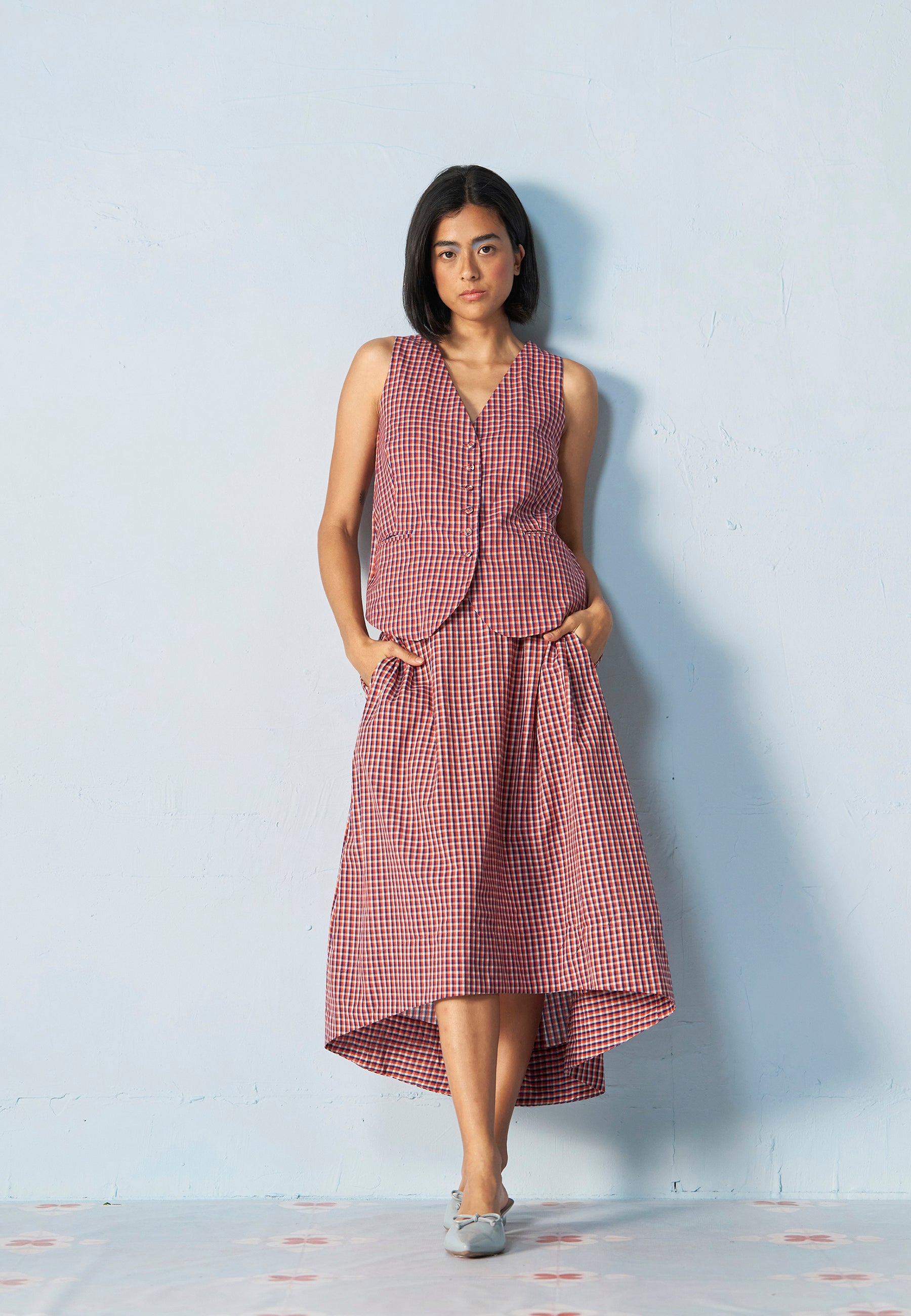 Afternoon Affair School Grid Co-ord Set SETS IKKIVI