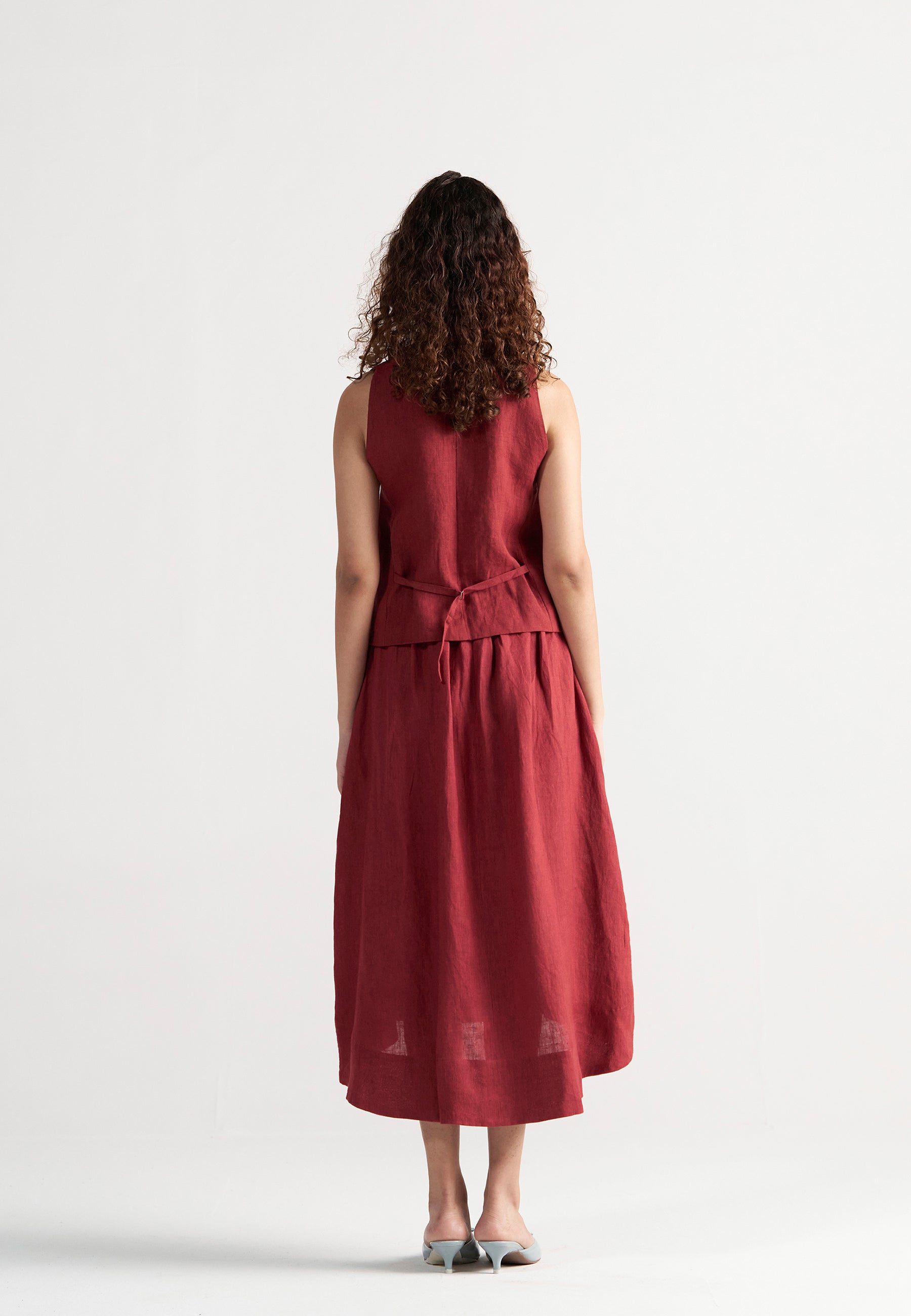 Afternoon Affair Crimson Co-ord Set SETS IKKIVI