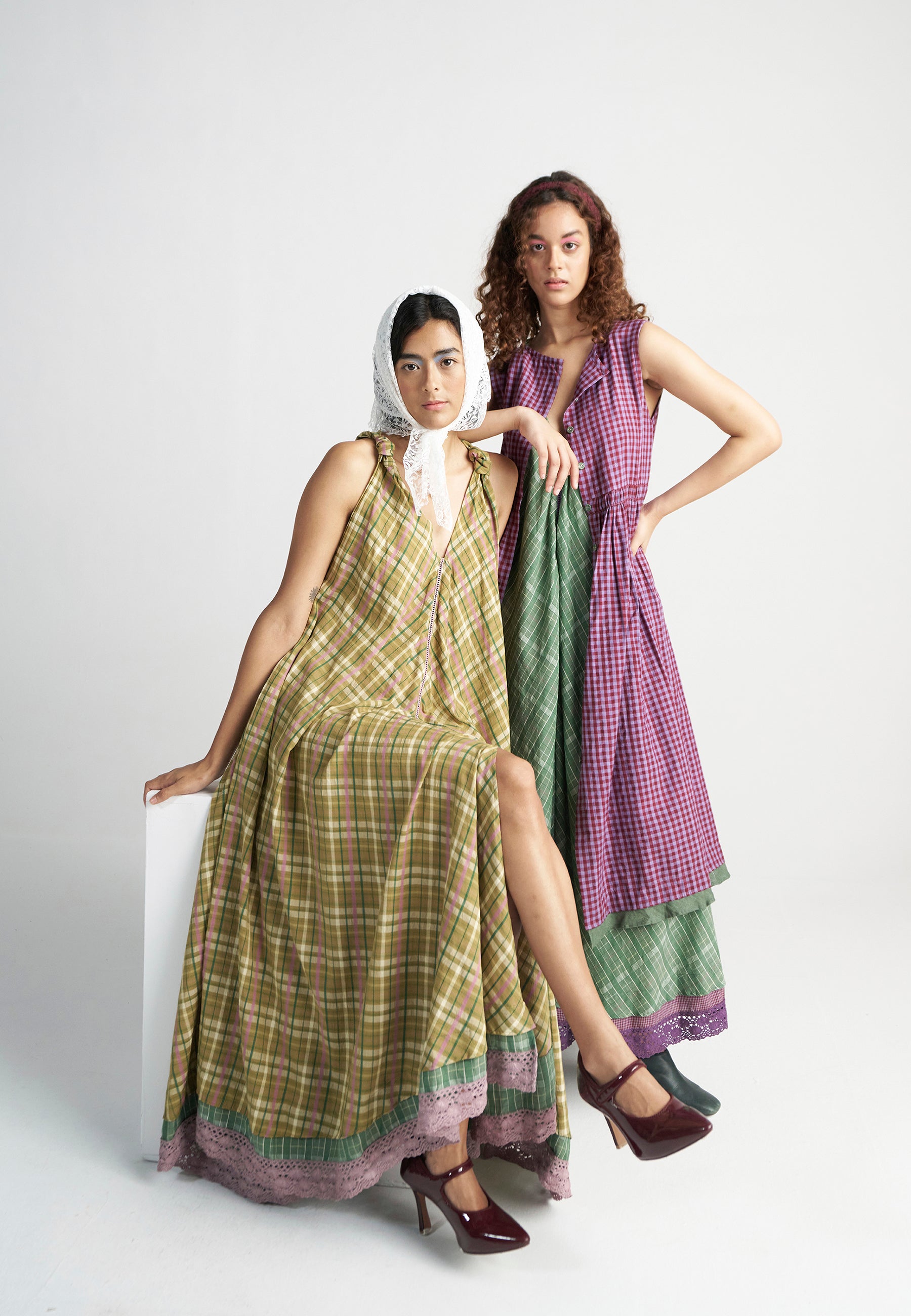 Madeleine Picnic Yellow Maxi Dress DRESSES IKKIVI