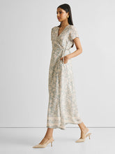Load image into Gallery viewer, Blue Floral Maxi Wrap Dress DRESSES Reistor   
