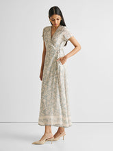 Load image into Gallery viewer, Blue Floral Maxi Wrap Dress DRESSES Reistor   
