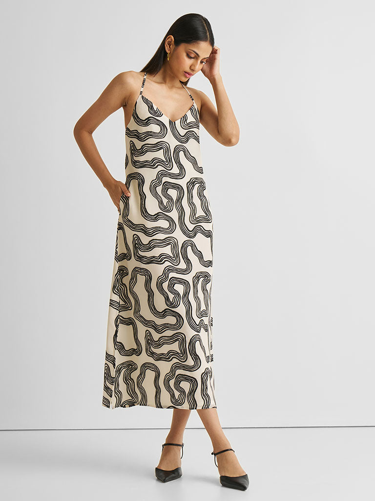 Midi Maze Slip Dress DRESSES Reistor   