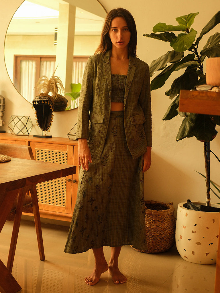 Olive Blazer JACKETS Em and Shi