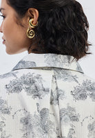 Oversized High Low Animal Print Shirt TOPS Reistor