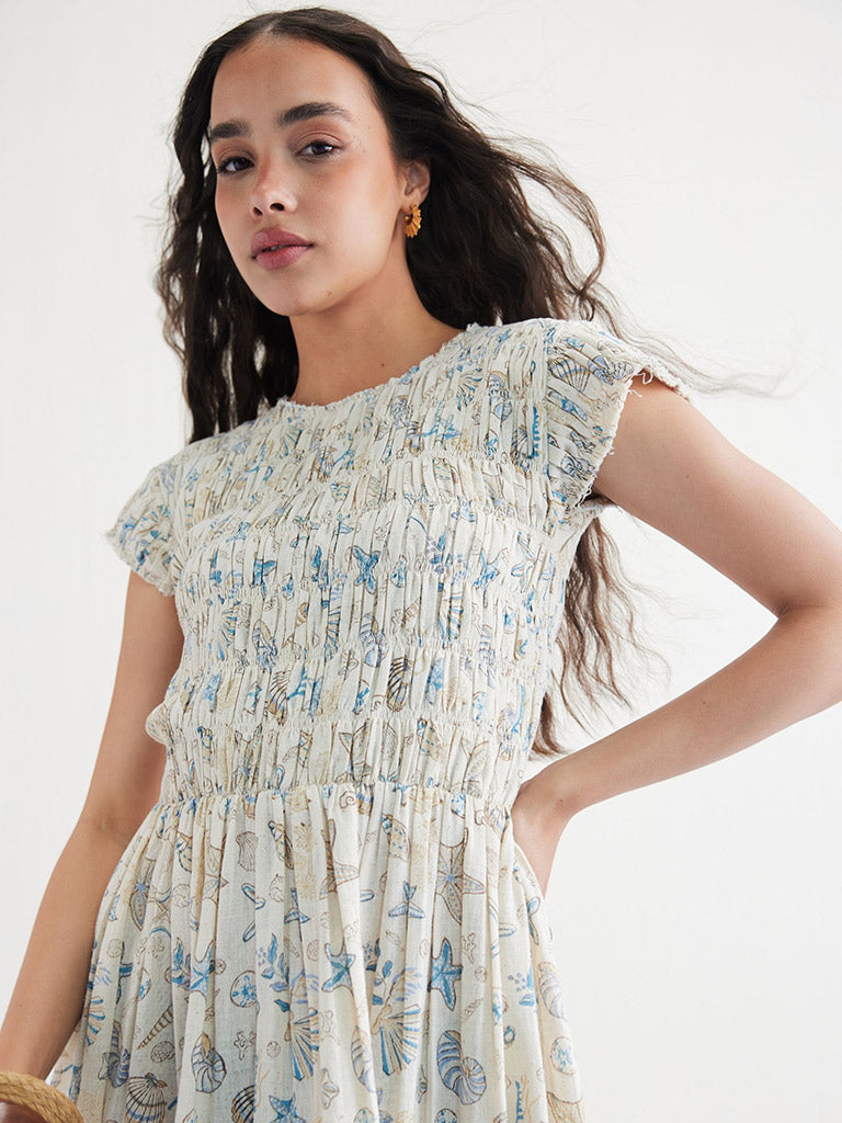 Pearly Ocean Maxi Dress DRESSES SUI