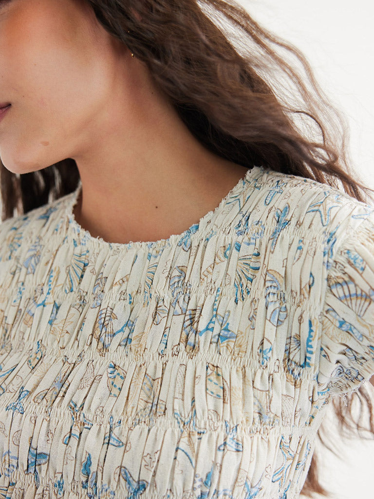 Pearly Ocean Maxi Dress DRESSES SUI