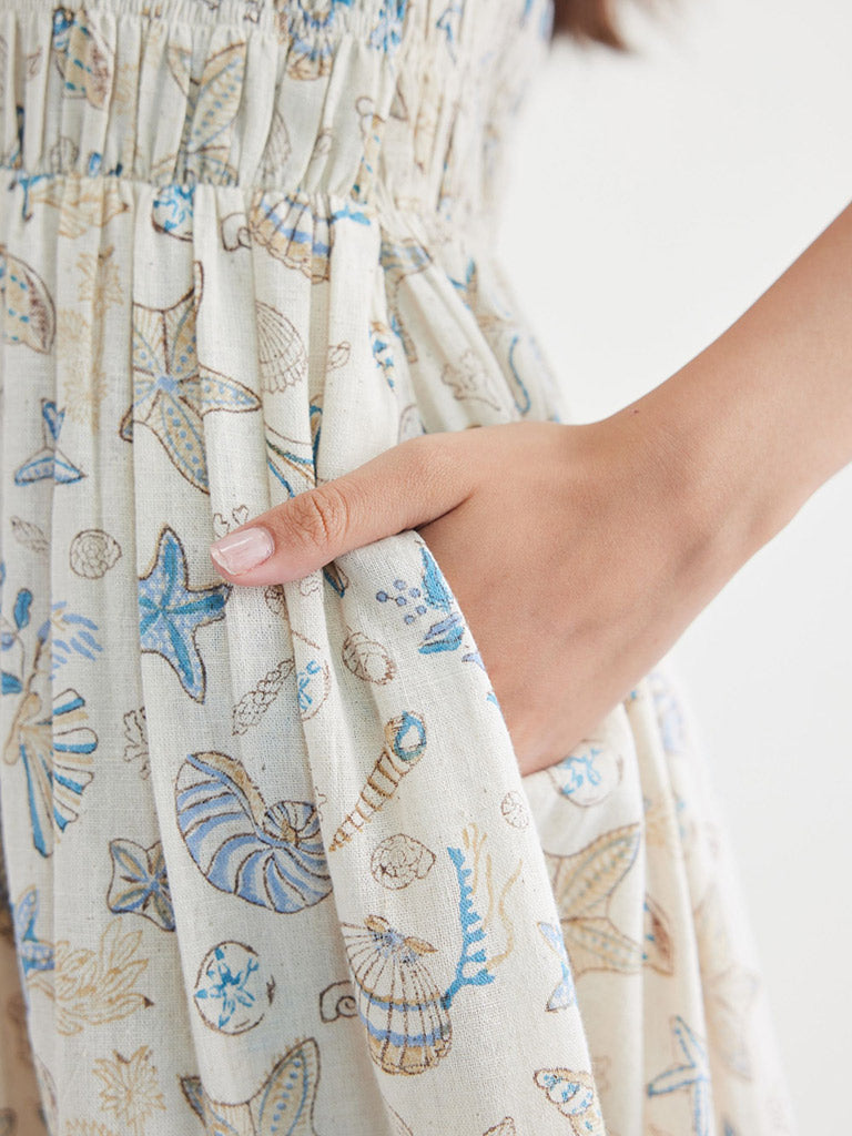 Pearly Ocean Maxi Dress DRESSES SUI