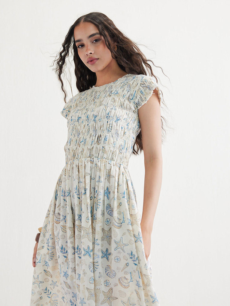 Pearly Ocean Maxi Dress DRESSES SUI