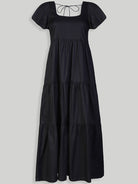 Puff Sleeve Tiered Maxi Dress DRESSES Reistor   