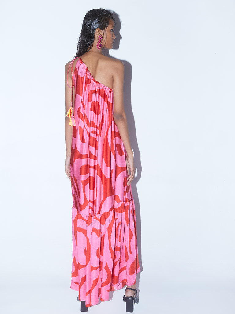 Candy One Shoulder Dress DRESSES IKKIVI   