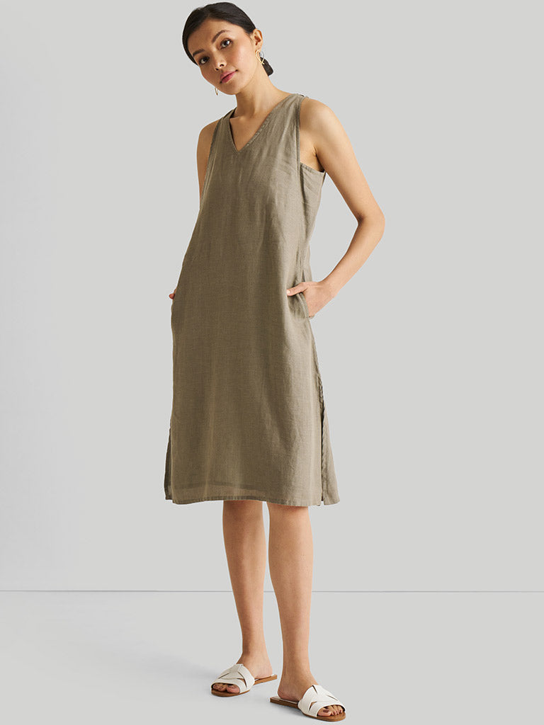 Reading Tea Leaves Green Dress DRESSES Reistor   