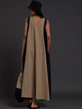 Load image into Gallery viewer, Red Colour Block Dress DRESSES Mati   
