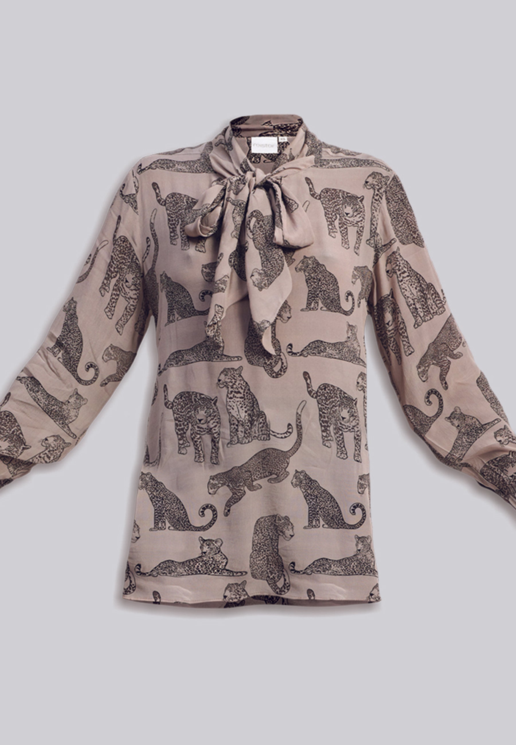 Relaxed Fit Front Tie Animal Top TOPS Reistor