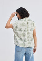 Relaxed Fit Button Down Animal Print Shirt TOPS Reistor