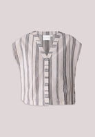 Relaxed V Neck Striped Top TOPS Reistor