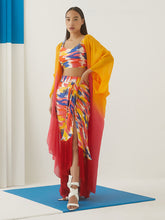 Load image into Gallery viewer, Ikat Draped Skirt &amp; Blouse SETS IKKIVI   
