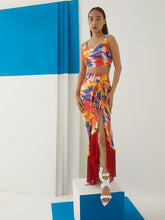 Load image into Gallery viewer, Ikat Draped Skirt &amp; Blouse SETS IKKIVI   
