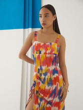 Load image into Gallery viewer, Ikat Strappy Dress DRESSES IKKIVI   
