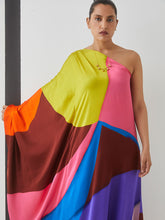 Load image into Gallery viewer, Luna Swirl One Shoulder Dress DRESSES IKKIVI   
