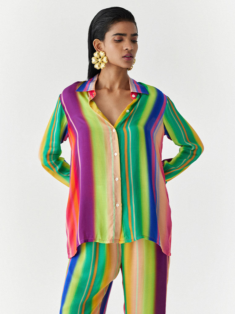 Rainbow Shirt & Trousers Co-ord Set SETS IKKIVI   