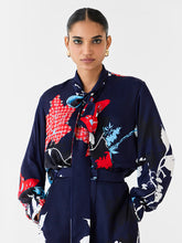 Load image into Gallery viewer, Royal Ikigai Knot Shirt &amp; Pants Co-ord SETS IKKIVI
