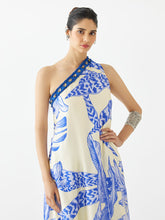 Load image into Gallery viewer, Blue Aphrodite One-Shoulder Tunic Set SETS IKKIVI   
