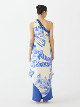 Load image into Gallery viewer, Blue Aphrodite One-Shoulder Tunic Set SETS IKKIVI   
