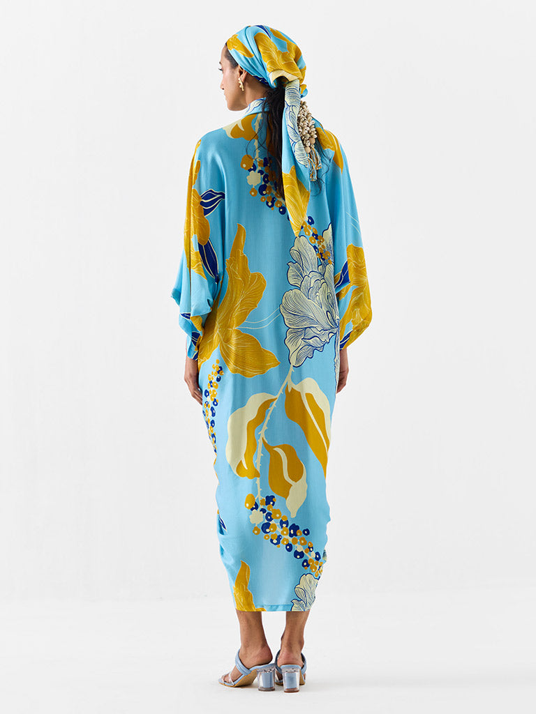 White Rose Kaftan DRESSES IKKIVI