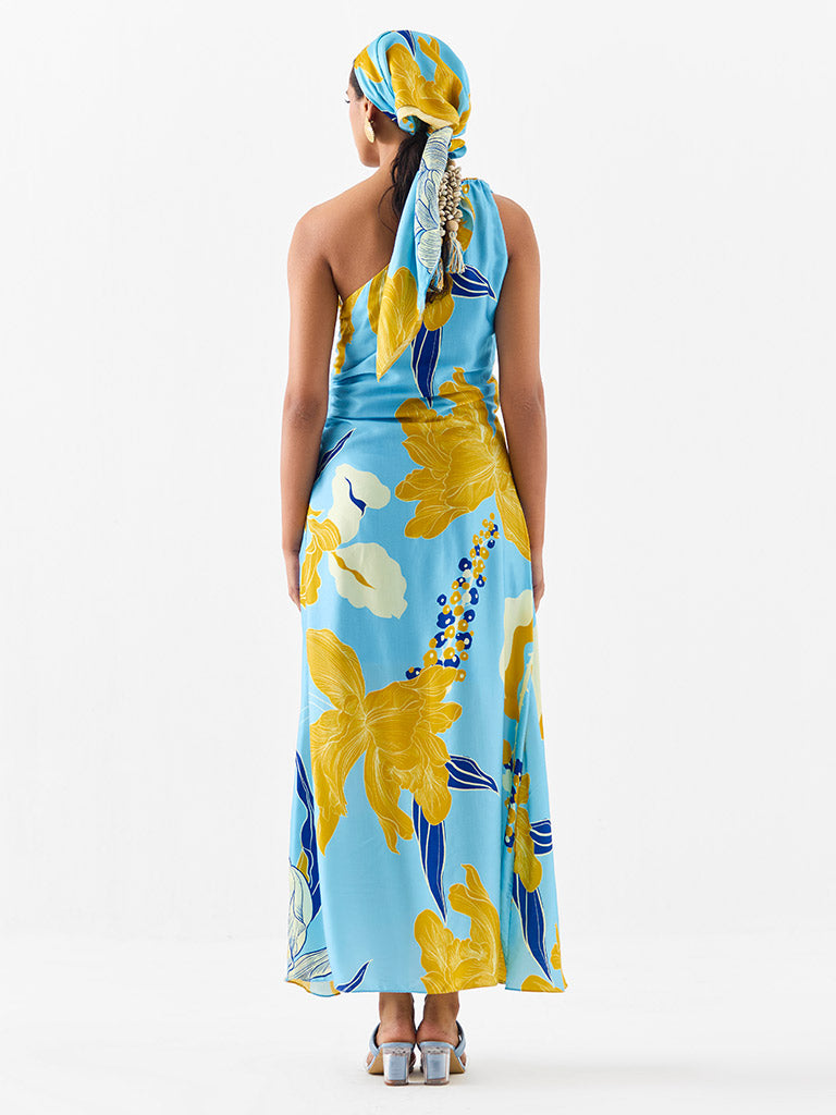 White Rose One Shoulder Dress DRESSES IKKIVI