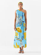 White Rose One Shoulder Dress DRESSES IKKIVI