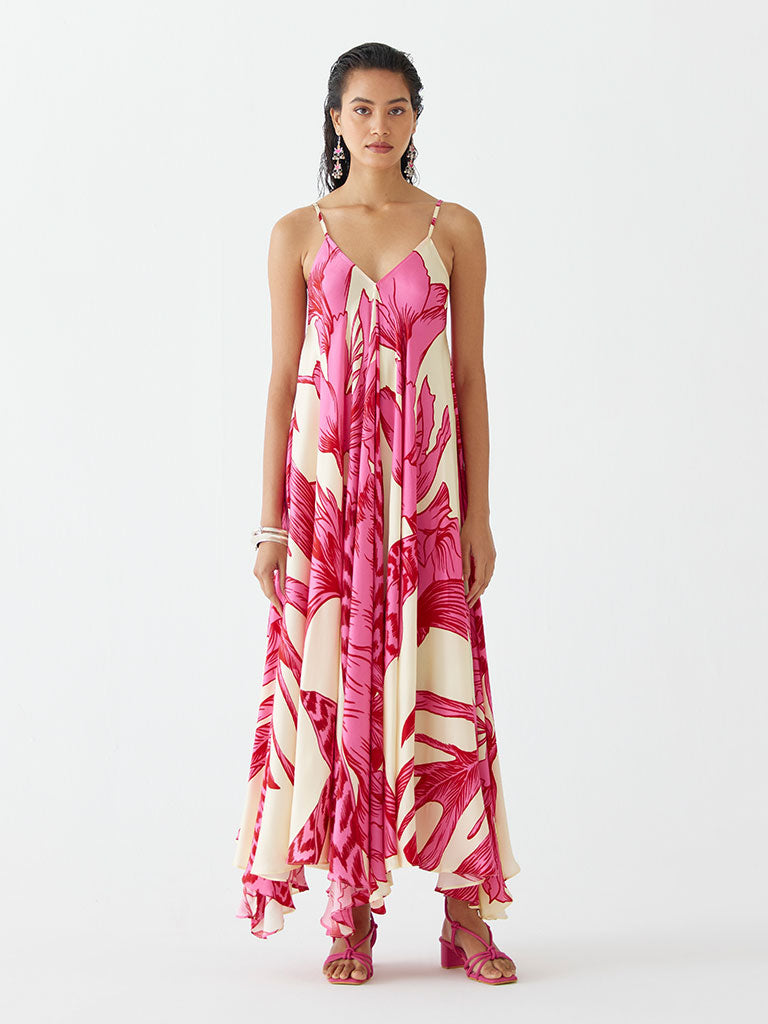Pink Aphrodite Strappy Dress DRESSES IKKIVI   