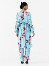 Load image into Gallery viewer, Baby Sakura Kimono Dress &amp; Pants Co-ord Set SETS IKKIVI
