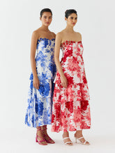 Load image into Gallery viewer, Ruby Chintz Tiered Dress DRESSES IKKIVI   
