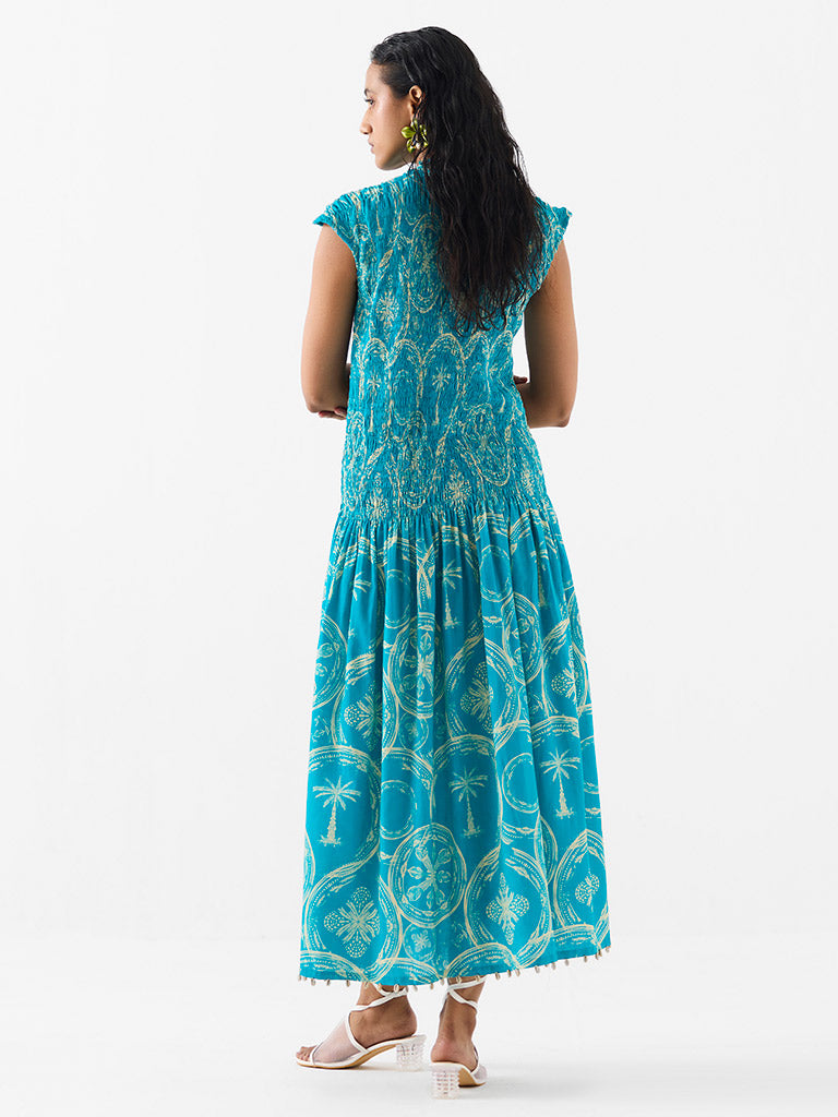 Coconut Palm Ruching Dress DRESSES IKKIVI