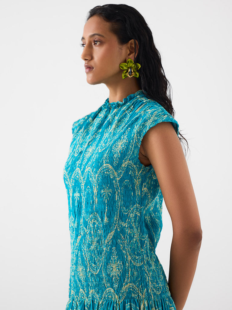 Coconut Palm Ruching Dress DRESSES IKKIVI