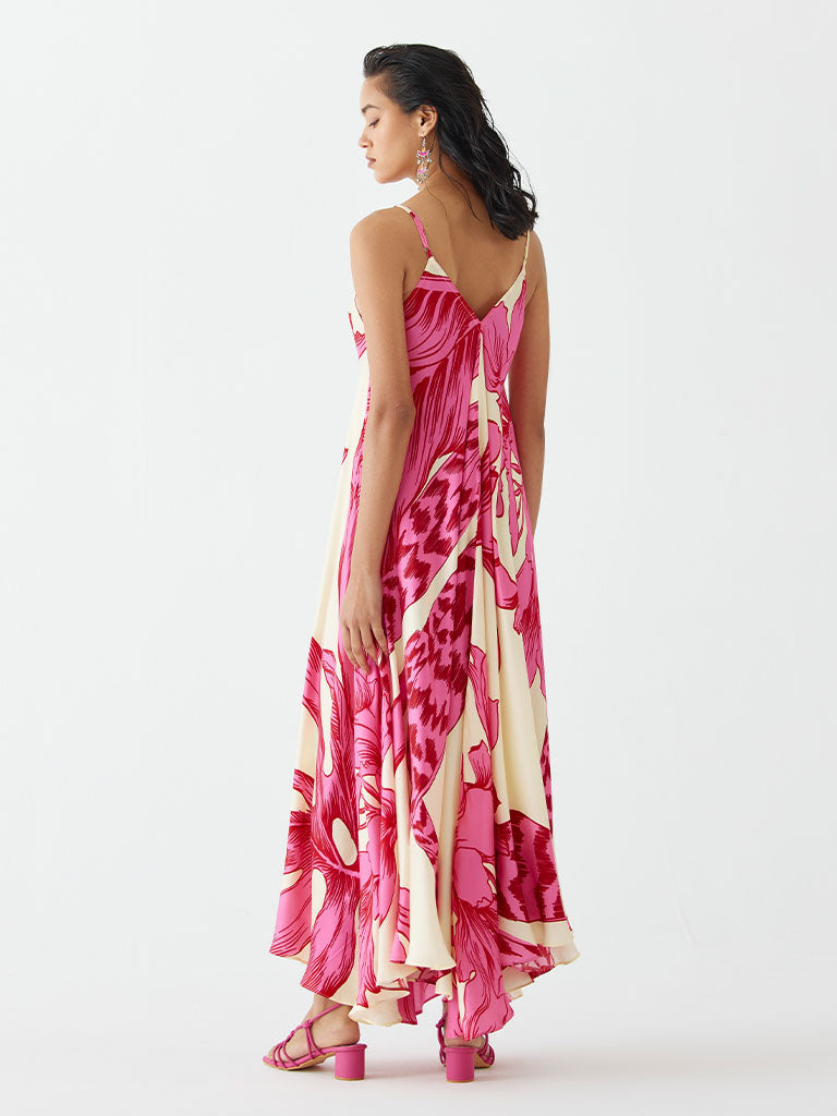Pink Aphrodite Strappy Dress DRESSES IKKIVI   