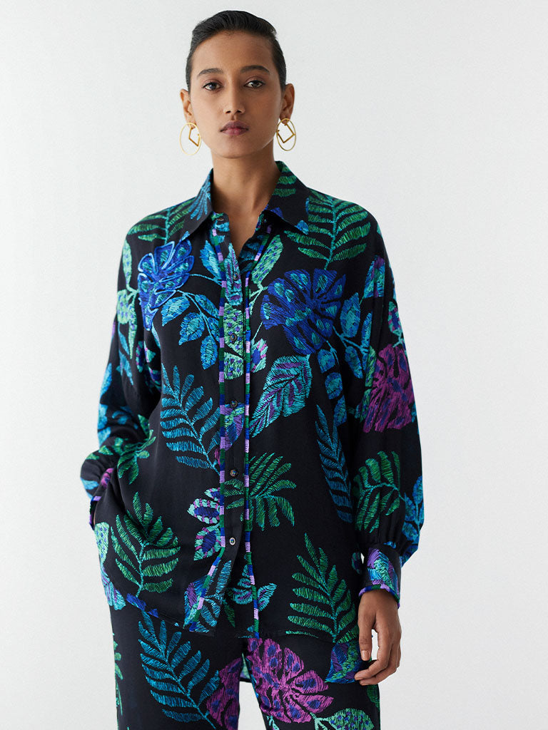 Black Jungle Shirt & Pants Set SETS IKKIVI   