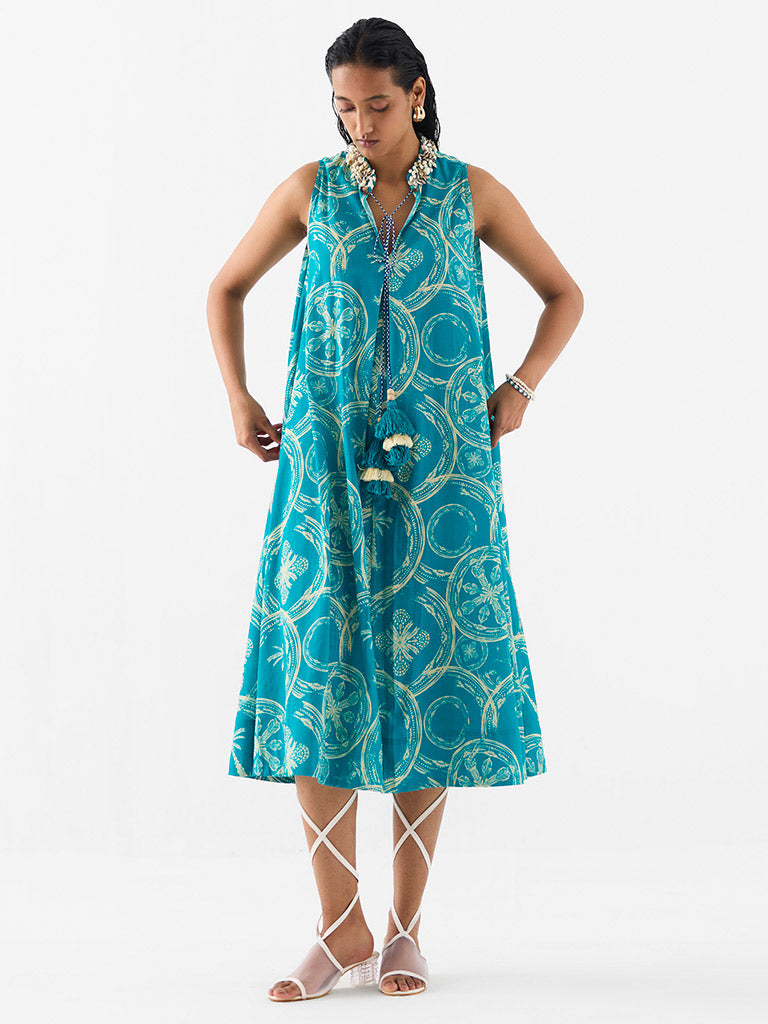 Coconut Palm A-Line Dress DRESSES IKKIVI