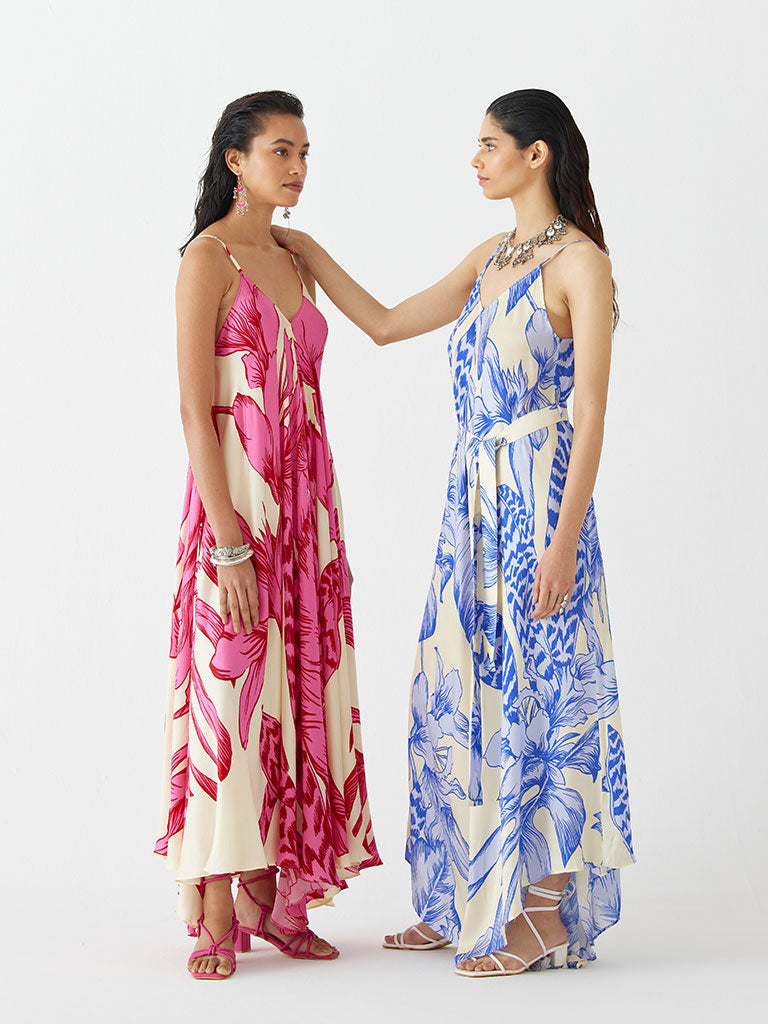 Pink Aphrodite Strappy Dress DRESSES IKKIVI   